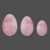 Rose Quartz Yoni Egg Jade Eggs Women Kegel Exerciser Jade Massager Ball Crystal Kegel Eggs Yoni Wand,Undrilled Egg No Box view 1