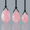 Rose Quartz Yoni Egg Jade Eggs Women Kegel Exerciser Jade Massager Ball Crystal Kegel Eggs Yoni Wand,Undrilled Egg No Box view 2