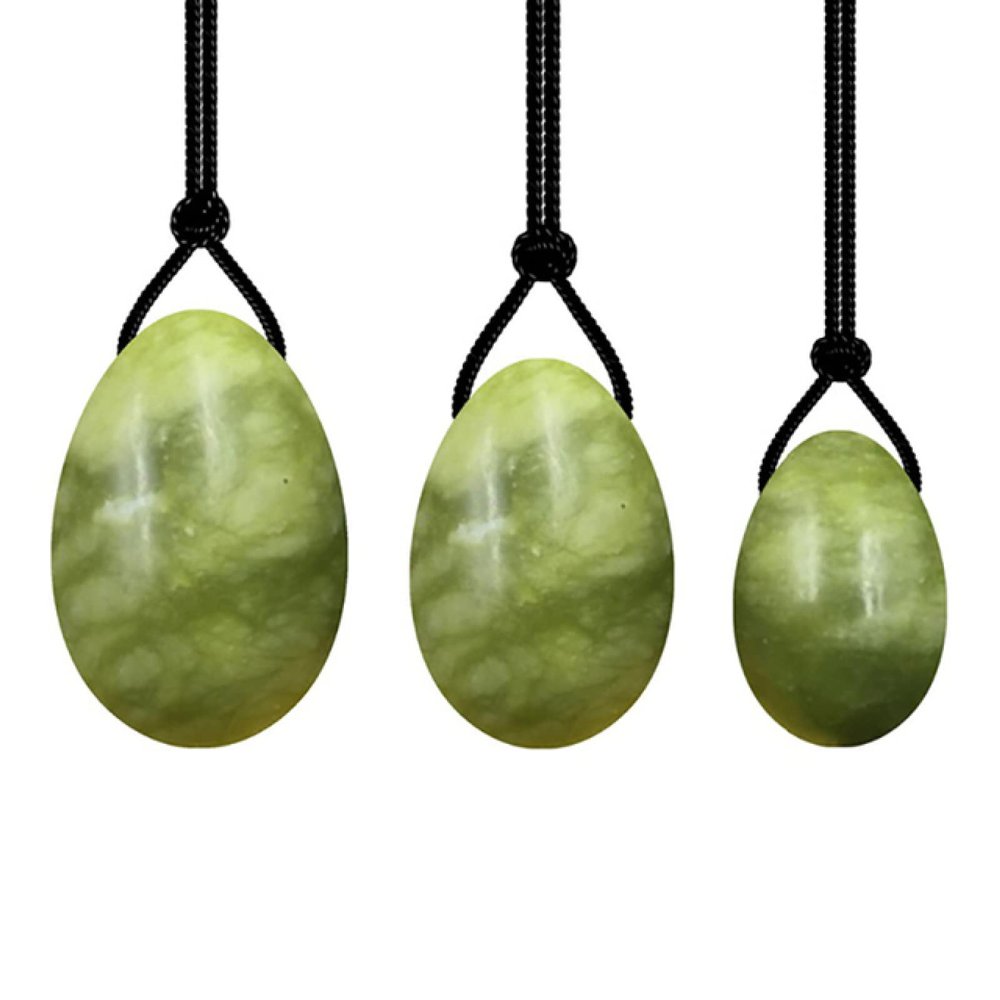 4PCs Natural Jade Yoni Eggs Massage Wand Set Ladies Kegel Exerciser Yoni Massage for Women Wellness,3PC Xiuyu Egg