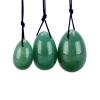 3pc Natural Green Jade Yoni Egg Crystal Egg Stone Eggs Kegel Exercise Balls Exerciser Massage Quartz Ball,Yoni Egg No Box view 1