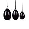 4PCs Natural Jade Yoni Eggs Massage Wand Set Ladies Kegel Exerciser Yoni Massage for Women Wellness,3PC Obsidian Egg view 1