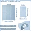 50 Pieces 3-ply Blue Napkins Disposable 13 x 15.7 Inches Guest Bathroom Napkins Disposable Hand Towels for Bathroom Wedding Birthday Party Paper Dinner Napkins view 2
