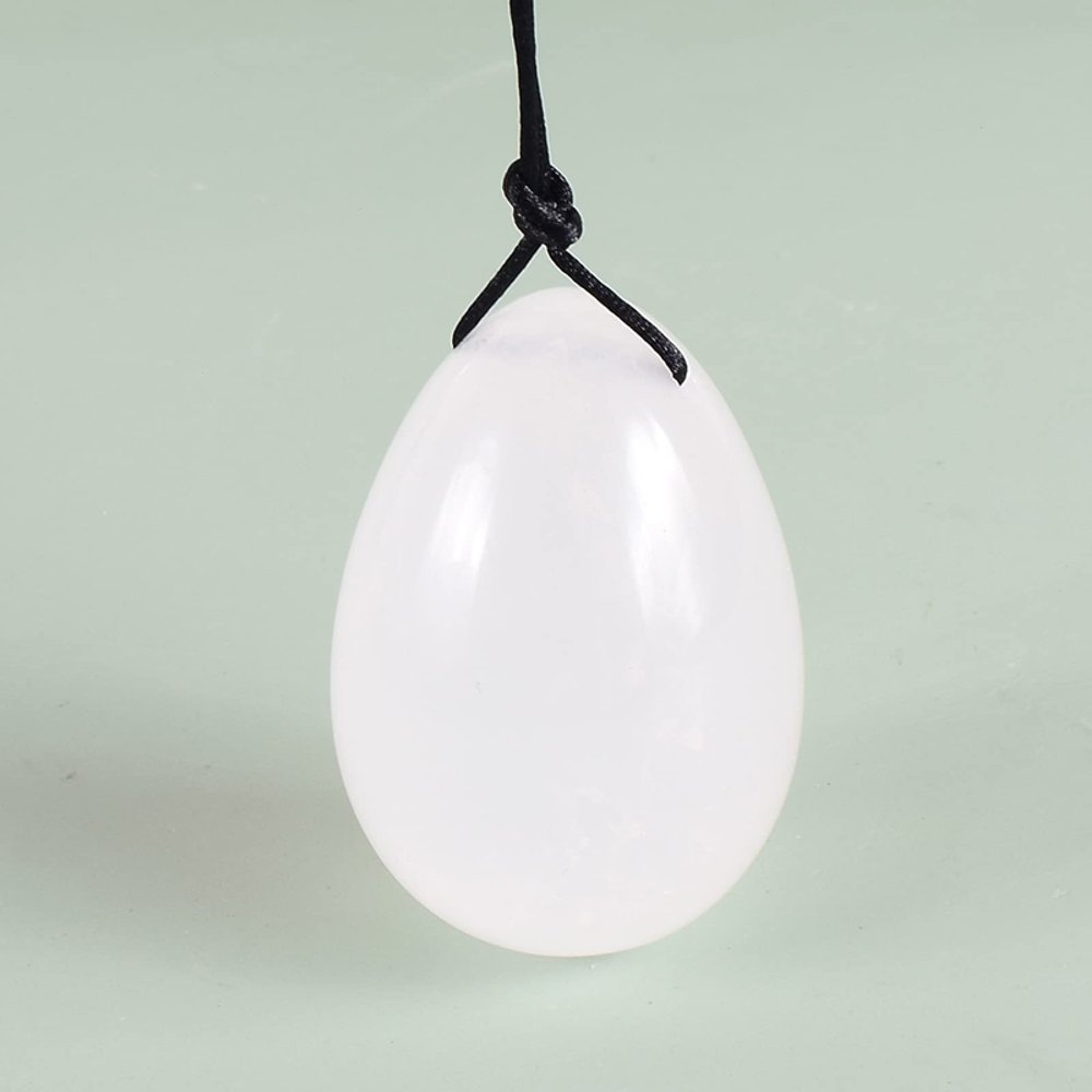 50 * 35 Big Size Yoni Egg Massage Body Natural Crystal Rose Quartz Ball Kegel Exercise Tool Massager,50x35 Drill Rock