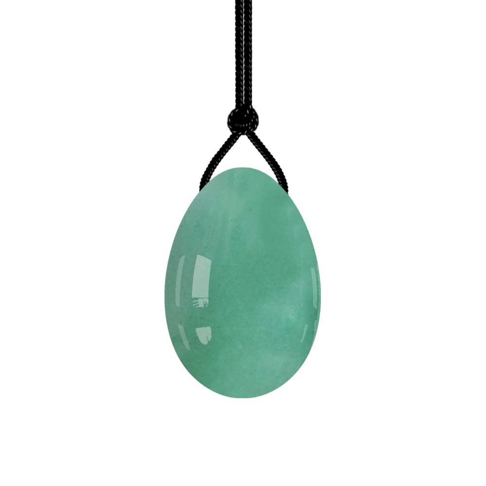 40X25mm Drilled Kegel Balls 16 Types Natural Jade Eggs Crystal Massage Ball Kegel Exercise Yoni Eggs,Aventurine Eggs