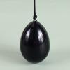 50 * 35 Big Size Yoni Egg Massage Body Natural Crystal Rose Quartz Ball Kegel Exercise Tool Massager,50x35 Drill Obsidian view 1