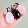 50 * 35 Big Size Yoni Egg Massage Body Natural Crystal Rose Quartz Ball Kegel Exercise Tool Massager,50x35 Drill Obsidian view 4