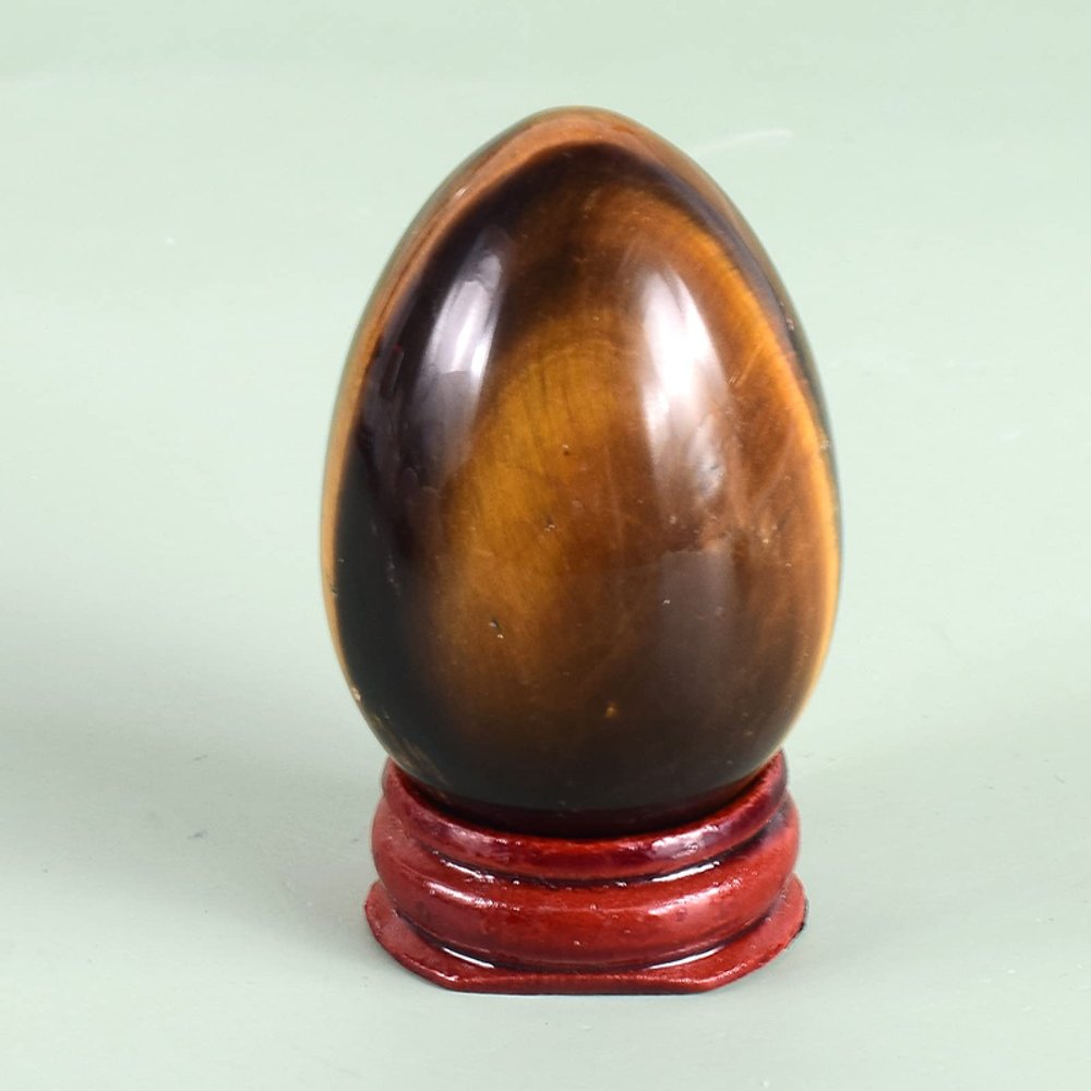 50 * 35 Big Size Yoni Egg Massage Body Natural Crystal Rose Quartz Ball Kegel Exercise Tool Massager,50x35 Undrill Tiger