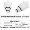3PCS BP22 NIBP Connectors Compatible with GE/Datex Ohmeda Blood Pressure Monitor, Adapter for Hose view 3