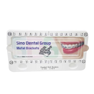 Braces Kit - 200pcs/Box Bondable Metal Brackets For Teeth 0.022 Slot With 3 Hook (Standard MBT)