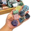 80+Pcs(5lb) Natural Rocks for Tumbling,28Kinds+ Bulk Gemstone Raw Crystals Rough Stones for Polishing Wicca & Reiki Crystal Healing view 2
