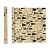 SUPERBEE Reusable Beeswax Wraps for Food  XL Beeswax Wrap Roll (35x13"), Bees Wrap Paper for Wrapping Cheese, Veggies, Sandwiches & Bowl Covers, Festive Holiday Print, Sustainable Gift Idea view 1