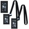 Kosiz 2 Pack Blood Glucose Meter Case with Lanyard Compatible with Dexcom G7 Glucose Monitor Pouch with Viewing Window for Diabetic Accessories Supplies (Black) view 1