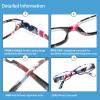 Kerecsen Women's Reading Glasses 4 Pairs Ladies Fashion Spring Hinge Readers (Colourful-8, 1.50, x) view 4