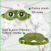 2Pcs Sleep Eye Mask for Women Kids, Shinywear Eye Mask for Sleeping, Cute Sad Frog Blindfold Plush Funny Eye Shade Cover for Travel Yoga Nap Block Out Light - Soft Cotton Inside for Sensive Skin view 3