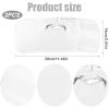 2pcs Castor Oil Packs for Hands, Reusable Hand Castor Oil Wrap Adjustable Castor Oil Pads Prevent Leakage (White) view 2