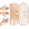 2pcs Castor Oil Packs for Hands, Reusable Hand Castor Oil Wrap Adjustable Castor Oil Pads Prevent Leakage (Khaki) view 1