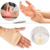 2pcs Castor Oil Packs for Hands, Reusable Hand Castor Oil Wrap Adjustable Castor Oil Pads Prevent Leakage (Khaki) view 4