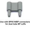 3PCS BP27 NIBP Connectors for Blood Pressure Monitor and Dual Tube Cuffs, Air Hose Adapter view 3