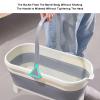 Collapsible Bucket 12L (3.17 Gallon) Bucket for Cleaning Mop,Collapsible Plastic Bucket with Wheels Suitable for House Cleaning, RVing and Camping (Color : Gray) view 3