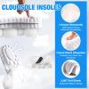 4D Insoles - 4D Cloud Technology Insole - Super Soft, Ultra Comfort Insoles, 4D Sports Shoes Insoles, Acupoint Massage Insole for Foot & Joint Support (11-12, Gray) view 3