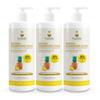 Fuwa3e Pineapple Enzyme Natural Dish Soap Tropical Pineapple Scent - 16.9oz 3 Pack - 99% Plant Based Dish Liquid - Hypoallergenic Dish Soap from Discarded Pineapple Peels view 1