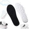 4D Insoles - 4D Cloud Technology Insole - Super Soft, Ultra Comfort Insoles, 4D Sports Shoes Insoles, Acupoint Massage Insole for Foot & Joint Support (9-10, Black) view 1