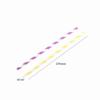 100 Pcs Biodegradable Paper Straws, Assorted Rainbow Striped Smoothie Straws for Birthday, Wedding, Bridal/Baby Shower, Party Supplies view 2
