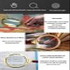 10X Handheld Magnifier, Reading Magnifier Loupe Glasses 10X with Rosewood Handle for Reading Book, Inspection, Coins, Insects, Rocks, Map view 2