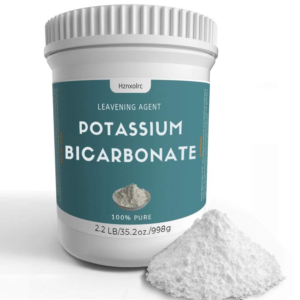 2.2 lb Potassium Bicarbonate, 100% Pure Potassium Bicarbonate Powder, Potassium Bicarbonate for Plants, Used In Making Wine, Cakes, Cookies and More