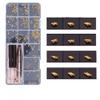 500pcs Sunglasses Eyeglasses Repair Kit, Tiny Metal Screws with Screwdriver Tweezers and Nose Pads Glasses Repair Tool Kit(Gold Cross Screws) view 1