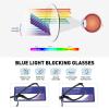 SIGVAN 5 Pack Progressive Multifocal Reading Glasses Blue Light Blocking Spring Hinge Fashion Eyeglasses for Women (multicolour 3, 2.25, x) view 3