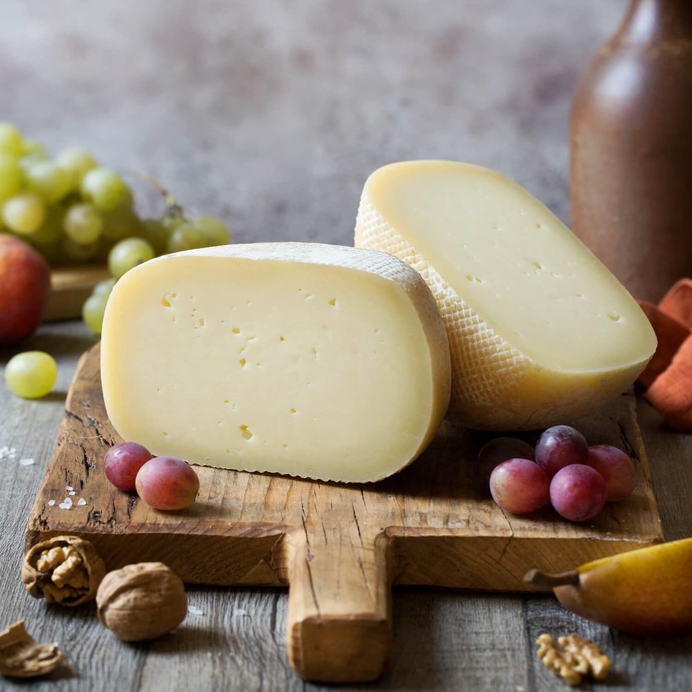Soft Pecorino from Reggio Emilia Appenines 1.7lbs - 0.8kg - EMILIA FOOD LOVE Selected with love in Italy (Soft, half cheese wheel)