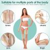 4 Pcs Wrap for Legs Knees Calf Arm Ankle Elbows Feet, Reusable Organic Cotton Oil Compress Pads with Adjustable Elastic Strap, Soft Comfortable Essential Oil Wrap view 2