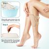 4 Pcs Wrap for Legs Knees Calf Arm Ankle Elbows Feet, Reusable Organic Cotton Oil Compress Pads with Adjustable Elastic Strap, Soft Comfortable Essential Oil Wrap view 3