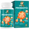 Probiotics for Women & Men - 300 Billion CFU, 24 Strains Probiotic + 15 Organic Herbs Prebiotics Blend, for Overall Digestive Gut Health, Immune, Constipation & Bloating, Shelf Stable - 2 Month Supply view 1