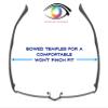 Sightline T611 Progressive Multifocus Reading Glasses For Men and Women Lightweight XL Wide Fit Premium Frame Grey 3.00 view 3