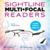 Sightline T611 Progressive Multifocus Reading Glasses For Men and Women Lightweight XL Wide Fit Premium Frame Grey 3.00 view 4