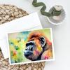 Caroline's Treasures DAC2917GCA7P Gorilla Greeting Cards Pack of 8 Blank Cards with Envelopes Whimsical A7 Size 5x7 Blank Note Cards view 2