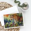 Caroline's Treasures DAC2945GCA7P Leopard Greeting Cards Pack of 8 Blank Cards with Envelopes Whimsical A7 Size 5x7 Blank Note Cards view 2