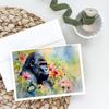 Caroline's Treasures DAC2921GCA7P Gorilla Greeting Cards Pack of 8 Blank Cards with Envelopes Whimsical A7 Size 5x7 Blank Note Cards view 2