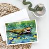 Caroline's Treasures DAC2866GCA7P Alligator Greeting Cards Pack of 8 Blank Cards with Envelopes Whimsical A7 Size 5x7 Blank Note Cards view 2