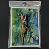 Caroline's Treasures DAC2866GCA7P Alligator Greeting Cards Pack of 8 Blank Cards with Envelopes Whimsical A7 Size 5x7 Blank Note Cards view 3