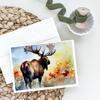 Caroline's Treasures DAC2962GCA7P Moose Greeting Cards Pack of 8 Blank Cards with Envelopes Whimsical A7 Size 5x7 Blank Note Cards view 2
