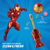 Brush Buddies Marvel Iron Man Kids Toothbrush, Soft Rounded Bristles, Poppin' Fun Superhero Toothbrush Cover view 2