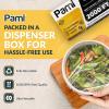 PAMI 24"X2000ft Clear Plastic Cling Wrap for Food, Bulk Commercial Food Wrap with Dispenser, Bpa-Free, Microwave & Freezer Safe view 2