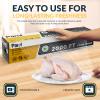 PAMI 24"X2000ft Clear Plastic Cling Wrap for Food, Bulk Commercial Food Wrap with Dispenser, Bpa-Free, Microwave & Freezer Safe view 3
