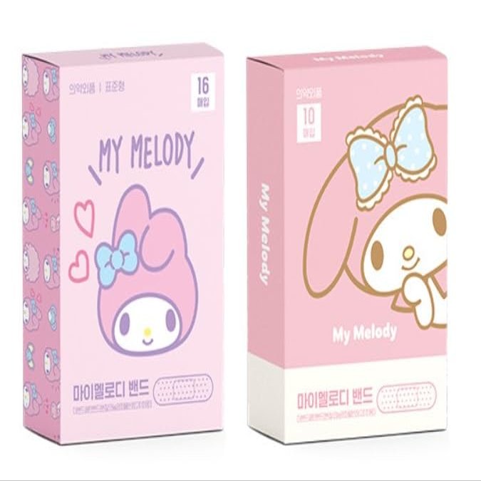 2Pack, Cute Kitty Friends Adhesive Bandages 10 Count, 16 Count Each Type, 26 Count Total, First Aid Bandages with Cute Designs (Pink)