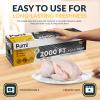 PAMI Plastic Food Wrap 18 Inch Wide X 2000ft, Clear Bpa Free Cling Wrap with Dispenser Box, Commercial Food Wrap Microwave Freezer Safe view 3