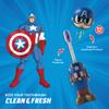 Brush Buddies Marvel Captain America Kids Toothbrush, Soft Rounded Bristles, Poppin' Fun Superhero Toothbrush Cover view 2