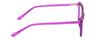 Calabria Gotham Chic 84 Triangle Reading Glasses +2.50 Purple Crystal Black Women Cateye Eyeglass Trendy Reader w/Hard Case view 3